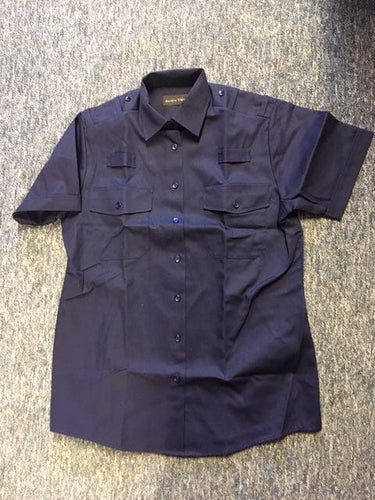 Police Surplus Police Uniform Fire Arms Navy Women’s Short Sleeve Shirt, epaulette loops (Used – Grade A)
