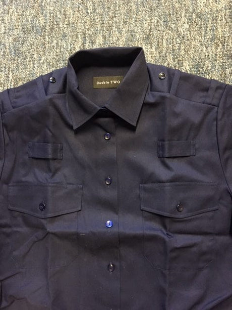 Police Surplus Police Uniform Fire Arms Navy Women’s Short Sleeve Shirt, epaulette loops (Used – Grade A)