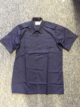 Load image into Gallery viewer, Police Surplus Police Uniform Fire Arms Navy Women’s Short Sleeve Shirt, epaulette slides (Used – Grade A)
