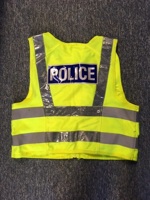 Hi Vis Tactical Duty Vest Model 511 Strathclyde Police POLICE marked chequerboard Used Grade A