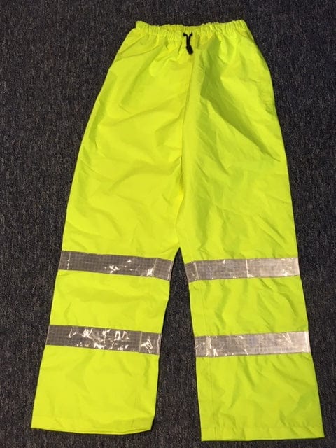 Police Surplus Police Uniform X Small / 27-32ins/70-82cm / 29ins/74cm Hi Vis Waterproof Trousers, Ilasco 2003, double strip reflective tape (Used – Grade A)
