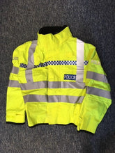 Load image into Gallery viewer, Police Surplus Police Uniform Hi Vis Yellow Waterproof NPU Blouson Jacket Yaffy 143 Goretex (Used - Grade A)
