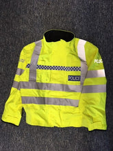 Load image into Gallery viewer, Police Surplus Police Uniform Hi Vis Yellow Waterproof NPU Blouson Jacket Yaffy 387 Goretex (Used - Grade A)
