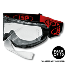 Load image into Gallery viewer, JSP Glasses Accessories JSP EVO®/Thermex™ Goggle Peel Off Visor Cover (Pack of 10)
