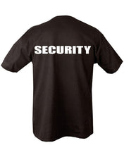Load image into Gallery viewer, Kombat UK Security Double Print T-shirt - Black
