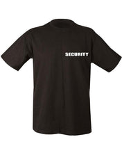 Load image into Gallery viewer, Kombat UK Security Double Print T-shirt - Black
