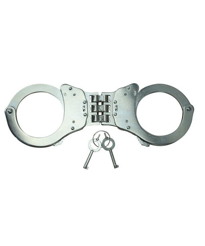 Kombat UK Ltd Handcuff Kombat UK Triple Hinged Elite Speed Cuffs SILVER 0208