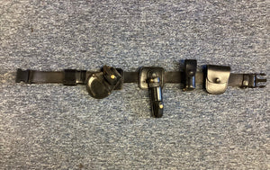 Police Surplus Police Uniform Leather Equipment Belt with full leather equipment (Used – Grade A)