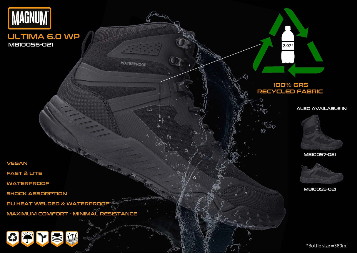 Magnum Boots Magnum Ultima 6.0 Waterproof Boots Vegan Friendly