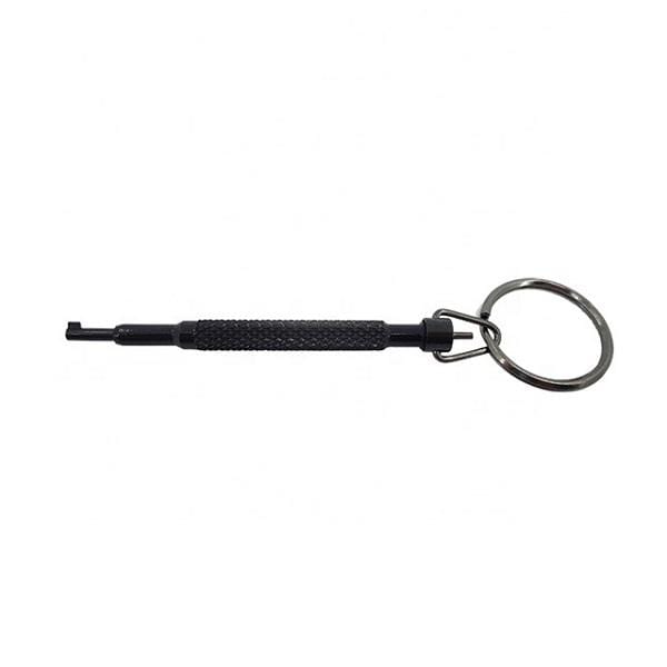 Rothco Black Baton Style Handcuff Key – Universal Double Lock Opener With Key Ring