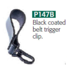 Load image into Gallery viewer, Peter Jones Black Coated Belt Clip
