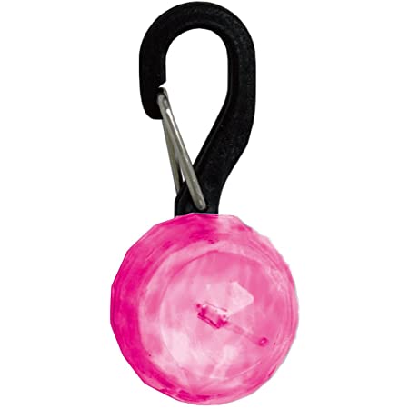 Nite Dawg Dog Accessories PetLit LED Collar Light - Jewel Design: Pink with White LED