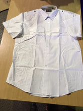 Load image into Gallery viewer, Police Surplus Police Uniform Pilot Shirt, Men’s Short Sleeve White Shirt, epaulette loops (Used – Grade A)
