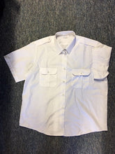 Load image into Gallery viewer, Police Surplus Police Uniform Pilot Shirt, Women’s Short Sleeve White Shirt, epaulette slides (Used – Grade A)
