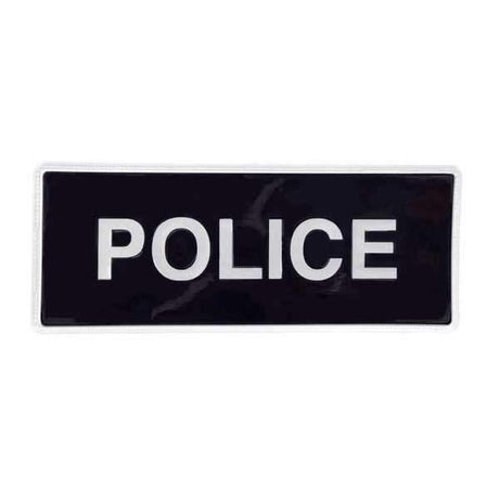 Police Badge Large Black Velcro