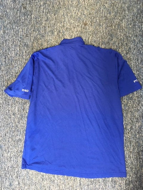 Police Surplus Police Uniform Police Community Support Wicking Top, Hunter HA2135, Royal Blue, Men's Short Sleeve (Used - Grade A)