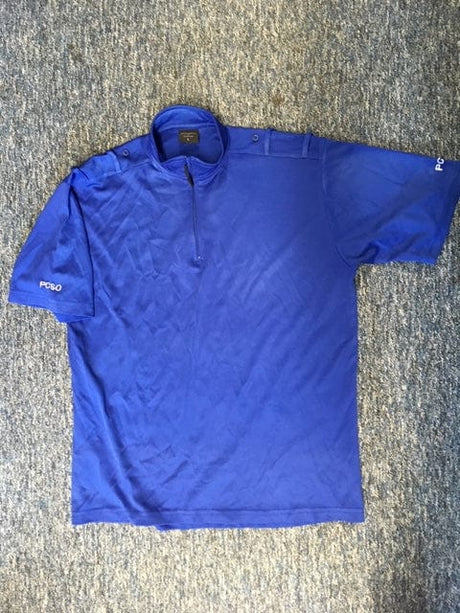 Police Surplus Police Uniform Police Community Support Wicking Top, Hunter HA2135, Royal Blue, Men's Short Sleeve (Used - Grade A)