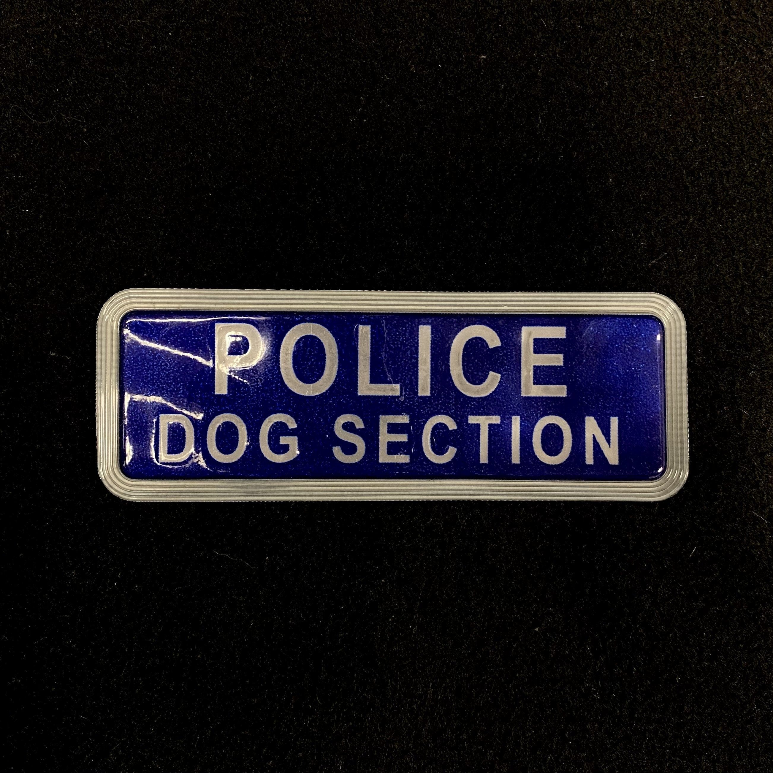 Police Dog Section Badge Small