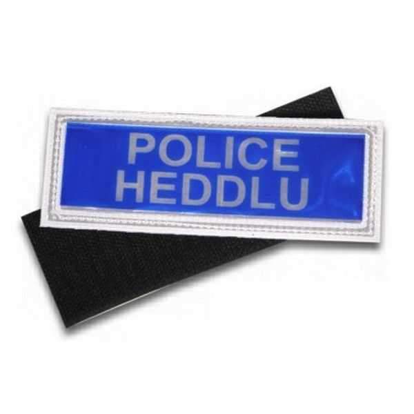 Police Heddlu PVC Badge Small - PF Blue (125x45 mm) – Patrol Store