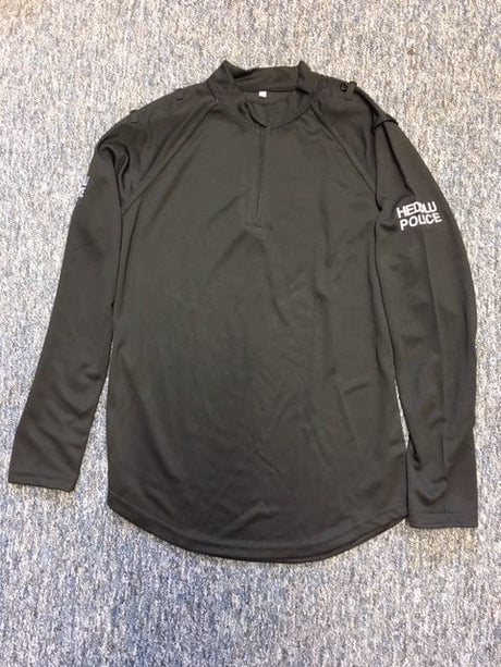 Police Surplus Police Uniform Police Uniform Wicking Top, Heddlu, Men's, Black, Long Sleeve (Used – Grade A)