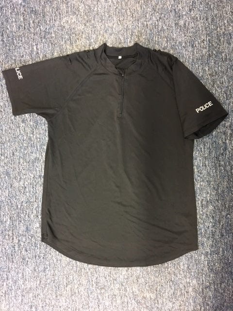 Police Surplus Police Uniform Police Uniform Wicking Top, Men's, Black, Short Sleeve (Used - Grade A)