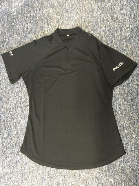 Police Surplus Police Uniform Police Uniform Wicking Top, Women's, Black, Short Sleeve, mixed (Used - Grade A)