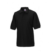 Load image into Gallery viewer, Russell Black Poly/Cotton Polo Shirt

