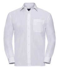 Load image into Gallery viewer, Pencarrie Tops Russell Long Sleeve Shirt - White
