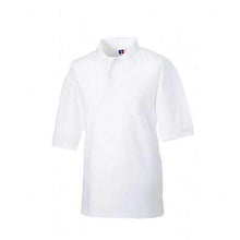 Load image into Gallery viewer, Russell White Poly/Cotton Polo Shirt
