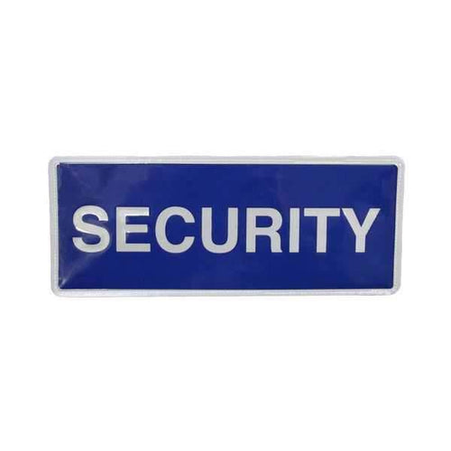 Security Badge Large Blue Velcro