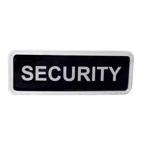 Security Badge Small Black Velcro
