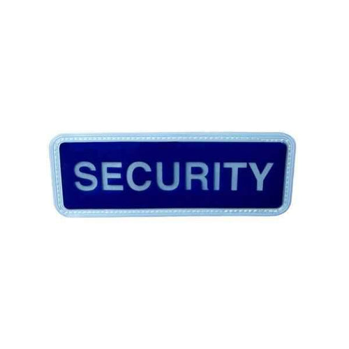 Security Badge Small Blue Velcro