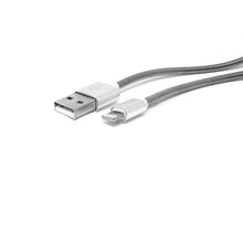 Load image into Gallery viewer, Silver 24k gold plated rugged lightning Cable

