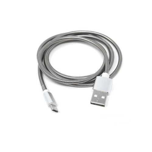 Silver Micro rugged USB Cable