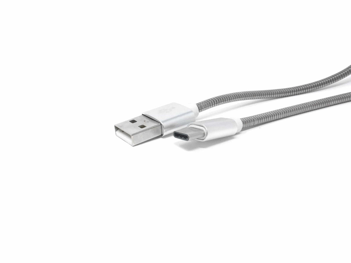 Silver rugged USB C Cable