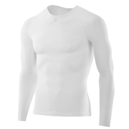 SKINS DNAmic Team Thermal Mens Long Sleeve Top White 
