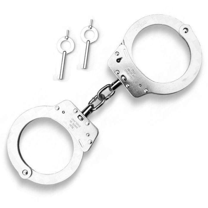 MC Products Handcuff TCH Standard Chain Nickel Handcuffs