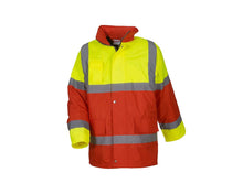 Load image into Gallery viewer, Pencarrie Coats Yoko Hi-Vis Contrast Jacket Yellow and Red -Large
